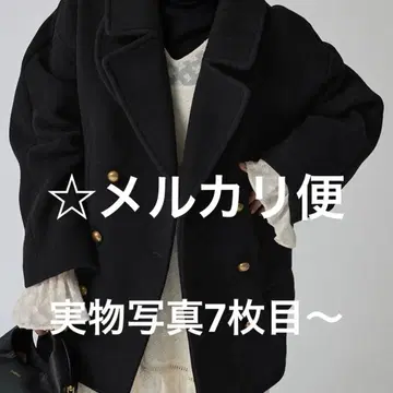 SLOBE IENA 슬로브 이에나 피코트 코트 아우터 블랙 블랙