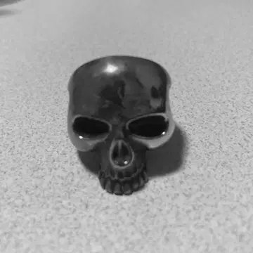 실버925 스컬 핸드메이드 반지 18호