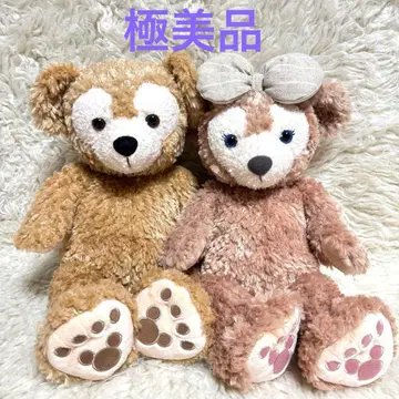 컨디션 최상 얼굴 귀여운 더피 & 셰리메이 봉제 인형 세트 S 사이즈