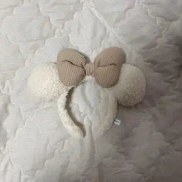 미키 귀 머리띠 (리본 포함)