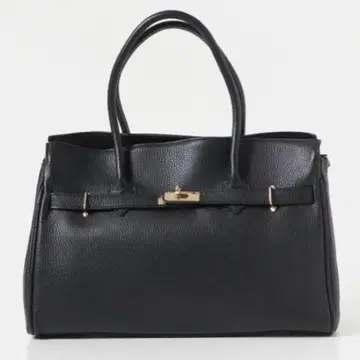 [ 새상품급 ] AULENTTI 보스턴 빅백 벨트 토트백 블랙