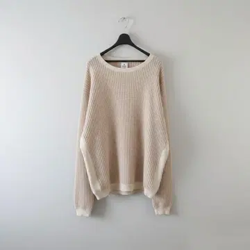 BAMBOO SHOOTS 반부슈트 와플 니트 크루넥