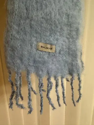 BALMUIR 발뮤르 머플러 모헤어 파스텔 블루