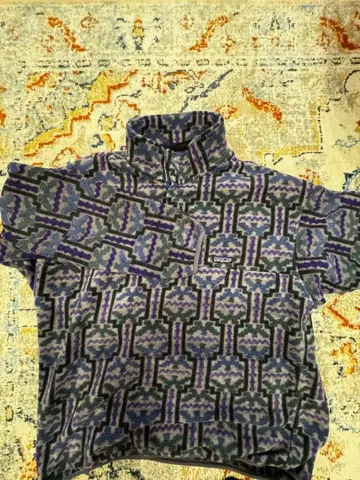 Patagonia 기하학 패턴 플리스 자켓 XL