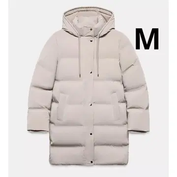 ZARA 세미롱 기장 러버 가공 윈드 브레이커 M