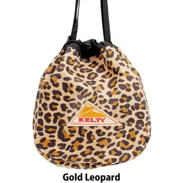 KELTY 레오파드 무늬 드로우 스트링 백