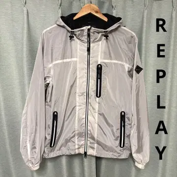 새상품급! REPLAY 리플레이 리사이클 나일론 후디 나일론 자켓