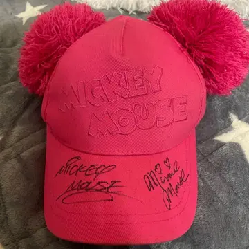 미키마우스 폼폼 캡 사인 포함