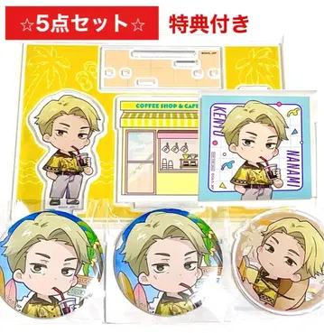 주술회전 마루쿠지 아크릴 스탠드 캔뱃지 키링 나나미 세트