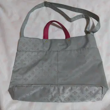 그레이 로고 투웨이 숄더백