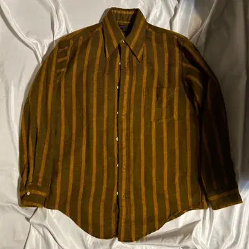 70s Sears 울 셔츠 스트라이프 빈티지