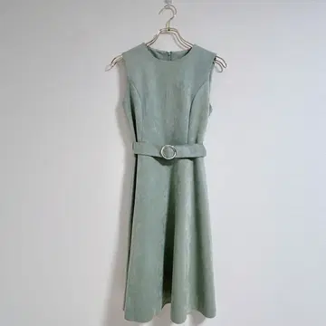 [ ROPE PICNIC ] 슬리브리스 무릎 기장 원피스 민트 그린
