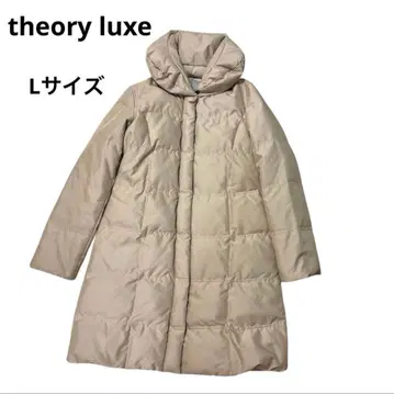 theory luxe 숄카라 다운 코트 RUSH A라인