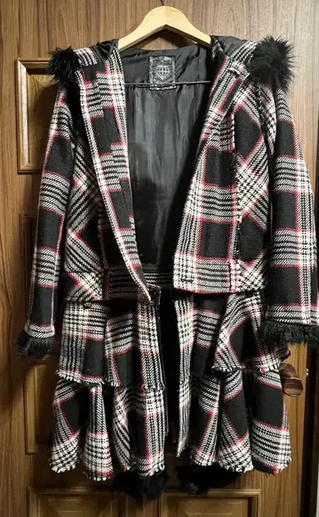 ALGONQUINS 체크 무늬 코트 세퍼레이트