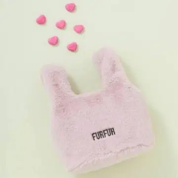 FURFUR 퍼퍼 에코 퍼 마켓백 핑크