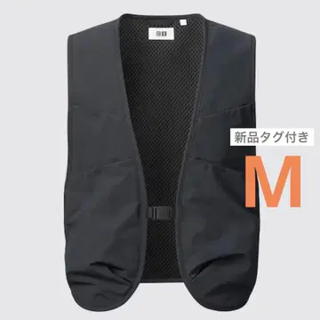 [새상품] UNIQLO U 유틸리티 베스트 M 블랙 검정 유니클로 유