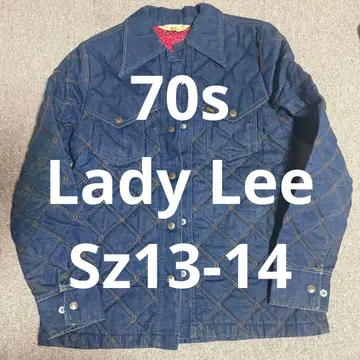 70s Lady Lee 데님 자켓 페이즐리 무늬 퀼팅