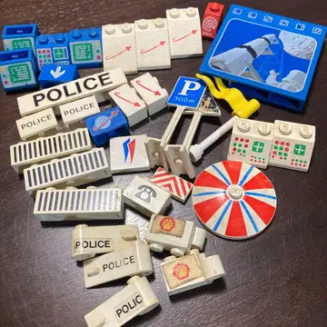 올드 레고 프린트 블록 묶음 판매 표지판, 우주 등