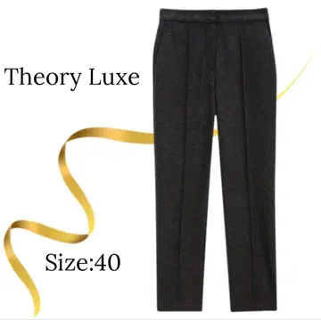 새상품급 띠어리 럭스 압축 울 테이퍼드 팬츠 블랙
