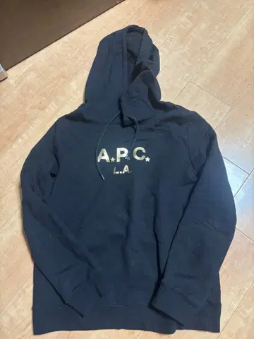 A.P.C. 후드 부착 맨투맨 S 네이비