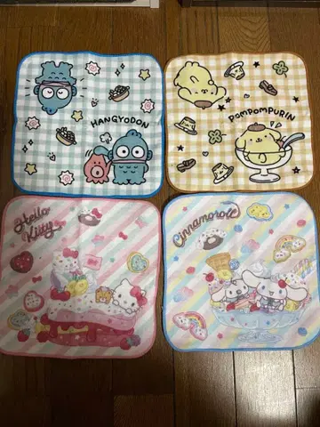 캐릭터 타월 세트 4개 세트