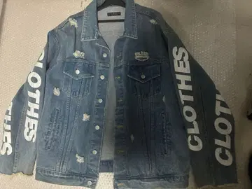 한국 ATTI 남성용 데님 자켓 루즈한 사이즈 L