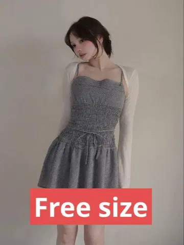 Andmary Betty 셔링 미니 드레스