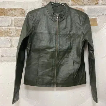 새상품급 돈피 가죽 싱글 라이더 자켓 S