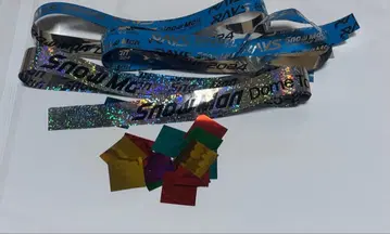 SnowMan 은색 테이프 2개 + rays 2개 낙하물