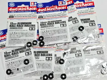미니 사륜구동 ] 13mm 올 알루미늄 베어링 롤러(블랙 9세트
