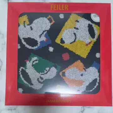 미개봉 새상품 페이러 스누피 퍼니 페이스 손수건