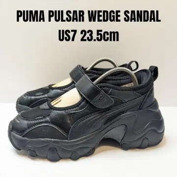 PUMA 푸마 파르사 웨지 샌들 23.5cm 블랙 통굽