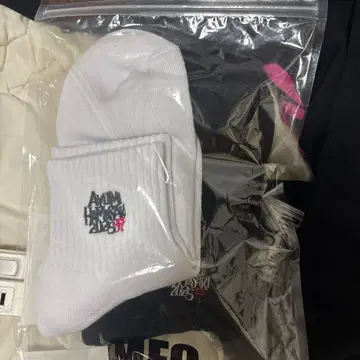 하마사키 아유미 MFC 로고 화이트 양말