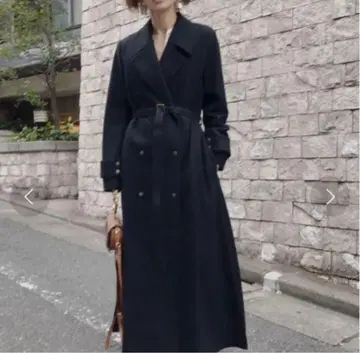 ameri 롱 코트 블랙 M