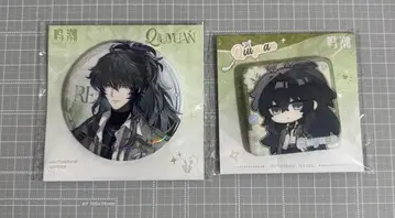 명조 구원 캔뱃지 2개 세트 중국 팝업 한정판 KAKACODE 청공만빈