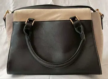 CECIL McBEE 블랙&베이지 핸드백