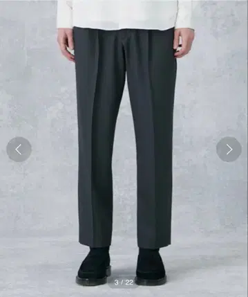 PUBLIC TOKYO 에버크리즈GR트윌 와이드 슬랙스