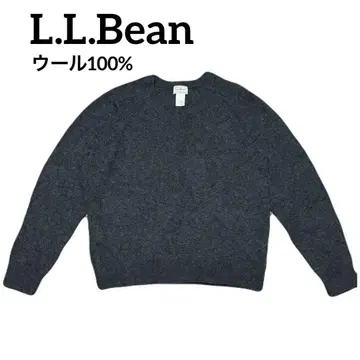 L.L.Bean 엘엘빈 / V넥 울 니트 차콜