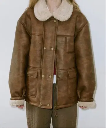 sinoon 시누운 빈티지 머스탱 자켓 브라운