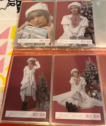 후지요시 카린 사쿠라자카46 브로마이드 2025년 산타 의상 컴프