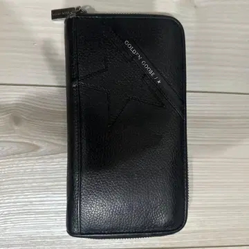 GOLDEN GOOSE 블랙 가죽 장지갑