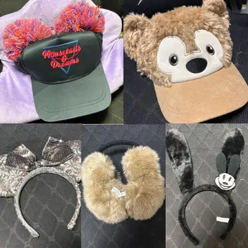 디즈니랜드 시 카츄샤 팬캡 세트