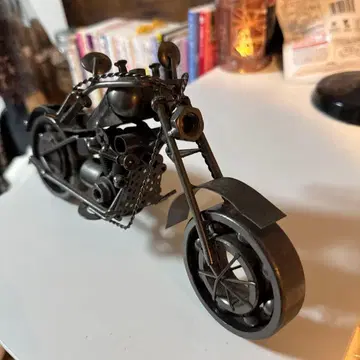 금속제 초퍼 바이크 미니어처