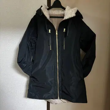 도쿠라세, 후드 부착 다운 코트, 블랙 M