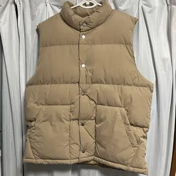GU 히트 패디드 다운 베스트 베이지 XL
