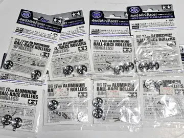 미니 사륜구동 경량 17mm 올 알루미늄 베어링 롤러 8세트
