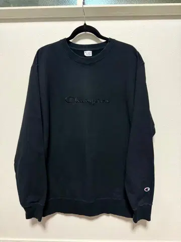 미사용 새상품 Champion 블랙 크루넥 맨투맨 XXL