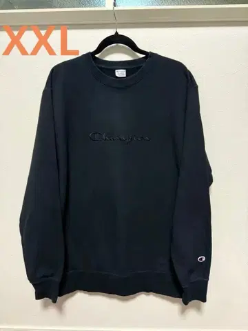 미사용 새상품 Champion 블랙 크루넥 맨투맨 XXL