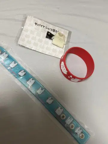 야바이 티셔츠 가게 리스트 밴드 세트 앞머리 클립