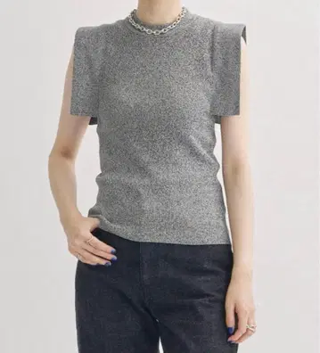 CLANE SQUARE SLEEVE KNIT TOPS